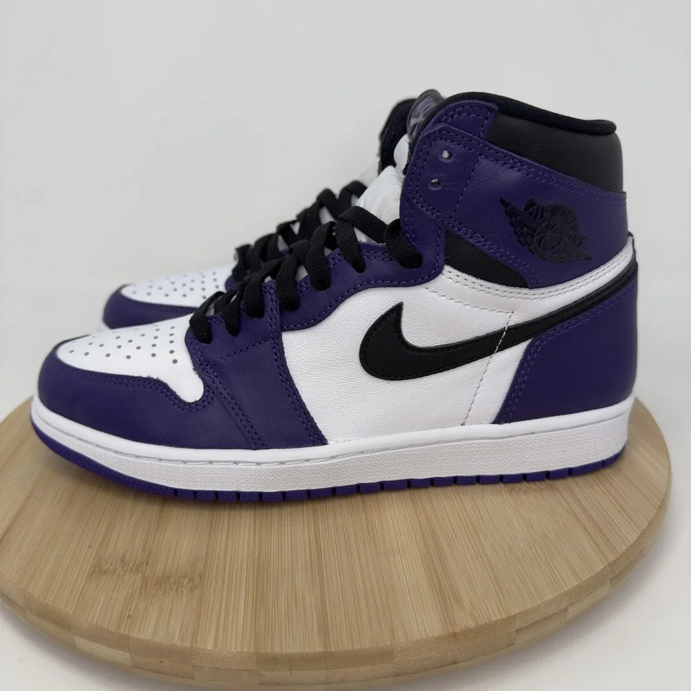 Nike Air Jordan 1 Retro High OG Court Purple 2.0 Shoes Mens Size 8.5 555088-500 - Picture 6 of 13